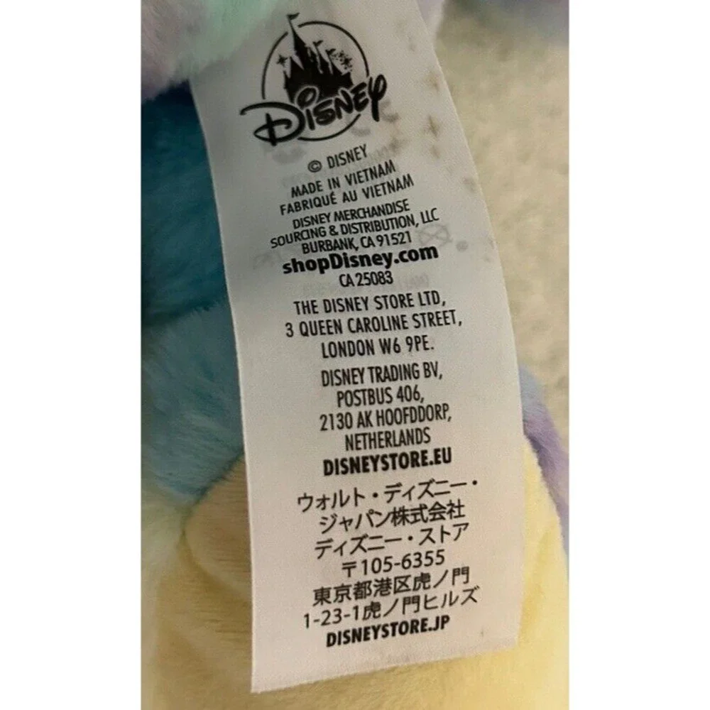 Disney Store 2020 Tie Dye Mickey Mouse Plush Easter Bunny Suit Stuffed Animal